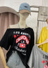 Wide Neck Casual Printed T-Shirts